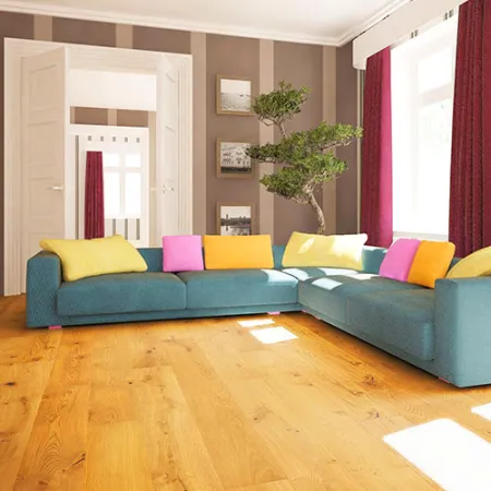 Chêne Massif Rustique Huilé Brossé Honey - Accueil - Over Parquet