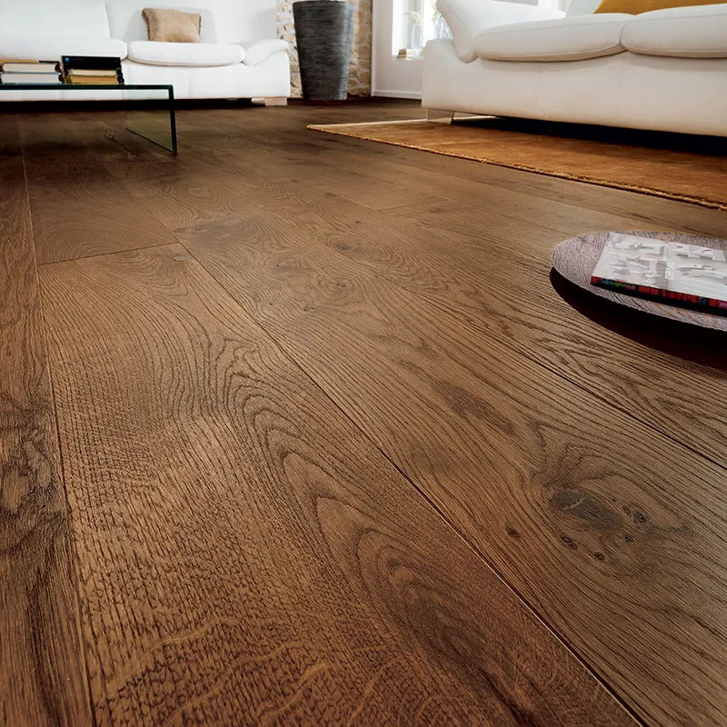 Chêne Massif Huilé Rustique Brossé Brownie - Lames Variables de 600 à 1800mm - Accueil - Over Parquet Chêne Massif Huilé Rustique Brossé Brownie - Lames Variables de 600 à 1800mm - Accueil - Over Parquet