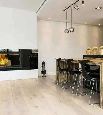 Chêne Massif Huilé Rustique Brossé Super White 200x20mm - Accueil - Over Parquet