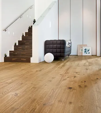 Chêne Massif Huilé Brossé Rustique Miel Colorado - Accueil - Over Parquet