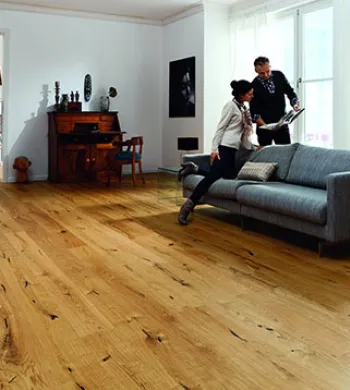 Chêne Massif Huile Brossé Rustique Miel 160x20,4x600-1800mm - Accueil - Over Parquet