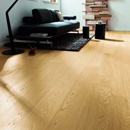 chene massif verni brosse surchoix naturel 140x14mm lv - certifié fsc 100 % - Accueil - Over Parquet