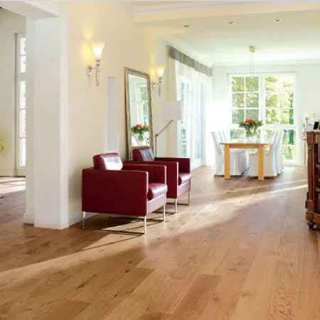 chêne massif verni brosse rustique chêne du sud 180x21x500-2400mm - certifié fsc 100 % - Accueil - Over Parquet