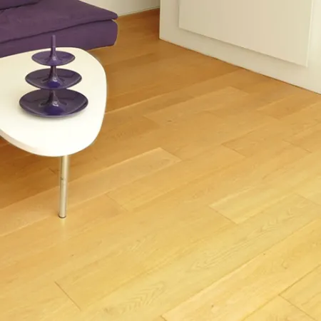 Chêne Massif Verni Brossé Naturel Select 70x14x 350 à 600mm - Accueil - Over Parquet