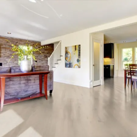 Chêne Contrecollé Polaire Monolame Huile Uv Brossé - Accueil - Over Parquet