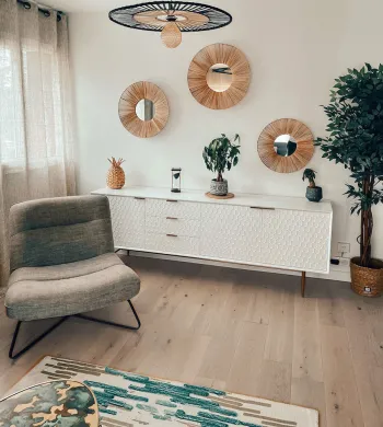 Chêne Contrecollé Rustique Verni Brossé Invisible Garden - 150mm - Accueil - Over Parquet