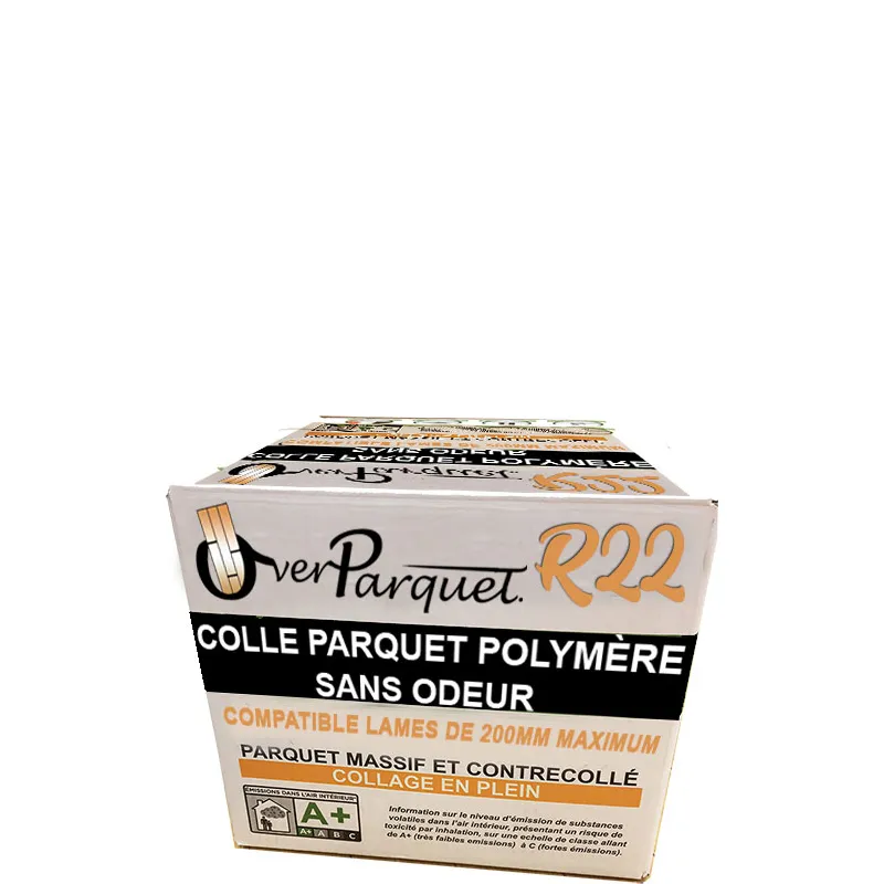 Colle Parquet Polymère Overparquet R22 A+ (pot de 15kg) - Colle - Over Parquet Colle Parquet Polymère Overparquet R22 A+ (pot de 15kg) - Colle - Over Parquet