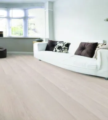 Sol Stratifié Chêne Waveless Blanc - Collection Milan - Over Parquet