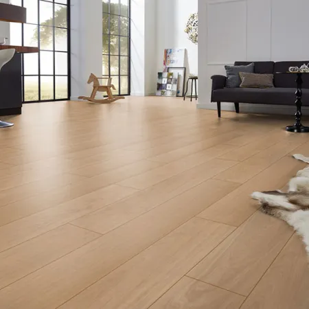 Sol Stratifié Chêne Waveless Nature - Collection Milan - Over Parquet