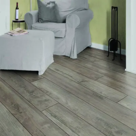 Sol Stratifié Teck Argent Nostalgie - Accueil - Over Parquet
