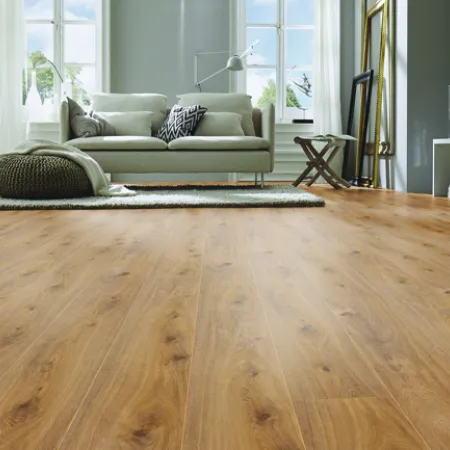 Sol Stratifié Chêne Prestige Clair Collection Milan - Accueil - Over Parquet