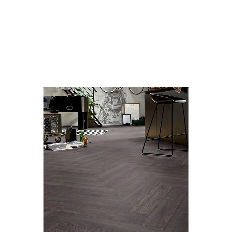 Sol Stratifié Bâton Rompu Chêne Elba Noir - Collection Vieux Paris - Over Parquet Sol Stratifié Bâton Rompu Chêne Elba Noir - Collection Vieux Paris - Over Parquet