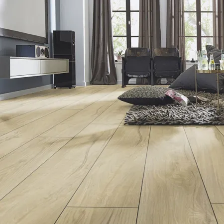 Sol Stratifié Chêne Magnum Sable - Accueil - Over Parquet