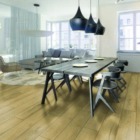 Sol Stratifié Chêne Magnum Clair - Accueil - Over Parquet