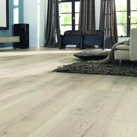 Sol Stratifié Chêne Montagne Beige - Accueil - Over Parquet