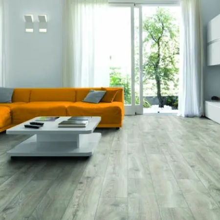 Sol Stratifié Chêne Highland Argent - Accueil - Over Parquet
