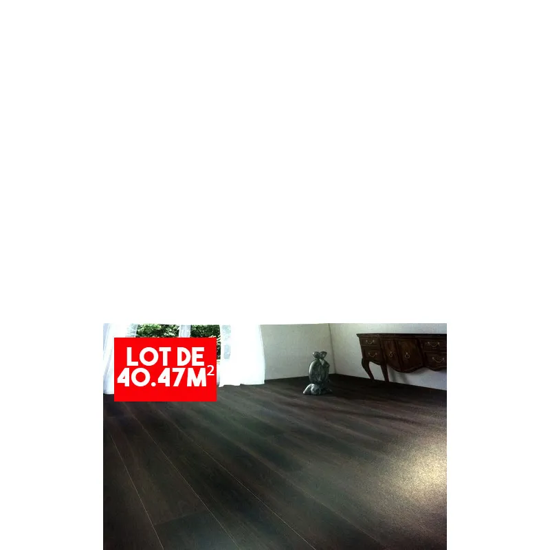 Sol Stratifié Chêne Fumé Foncé Authentic - Lot de 40,47m² - Accueil - Over Parquet Sol Stratifié Chêne Fumé Foncé Authentic - Lot de 40,47m² - Accueil - Over Parquet