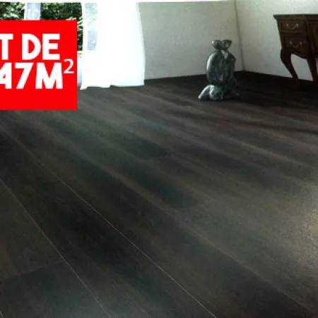 Sol Stratifié Chêne Fumé Foncé Authentic - Lot de 40,47m² - Accueil - Over Parquet
