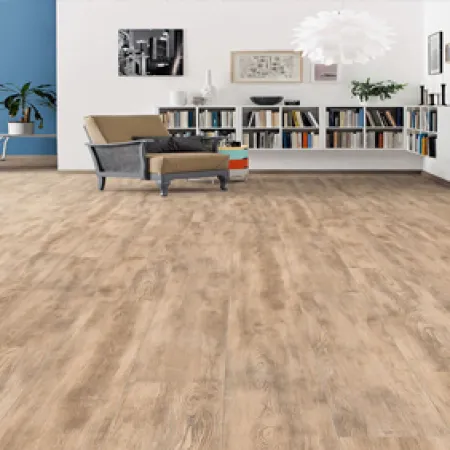 Sol Stratifié Chêne Caramel Planche Large - Lot de 1,98m² - Collection Tritty - Over Parquet