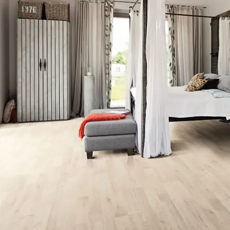 Sol Stratifié Chêne Artico Blanc Authentique - Lot de fin de Série de 95,46 m2 - Accueil - Over Parquet