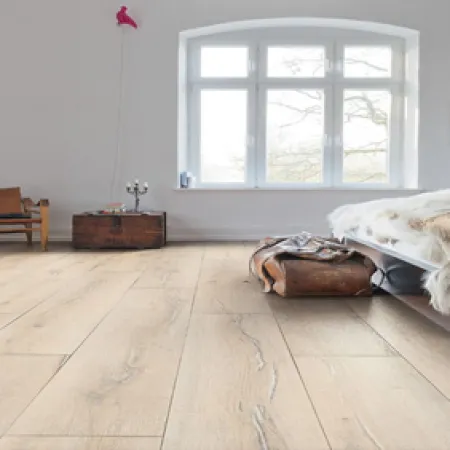 Sol Stratifié Chêne Scandinave Planches Larges à l'ancienne Authentic - Lot de 104,34m² - Accueil - Over Parquet