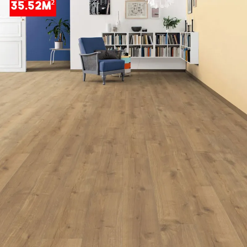Sol Stratifié Chêne Savona Nature Planches Larges à l'ancienne Soft Mat - Lot de 35,52m² - Accueil - Over Parquet Sol Stratifié Chêne Savona Nature Planches Larges à l'ancienne Soft Mat - Lot de 35,52m² - Accueil - Over Parquet