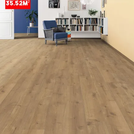 Sol Stratifié Chêne Savona Nature Planches Larges à l'ancienne Soft Mat - Lot de 35,52m² - Accueil - Over Parquet