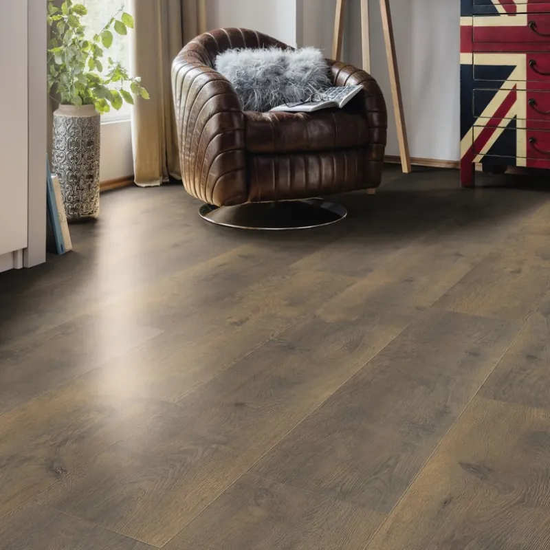 Sol Stratifié Chêne Campus Bergamo Fumé - Lot de 2,49 m² - Collection Syracuse - Over Parquet Sol Stratifié Chêne Campus Bergamo Fumé - Lot de 2,49 m² - Collection Syracuse - Over Parquet