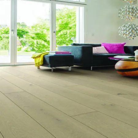 Chêne Contrecollé Puro Gris Rustique Brossé Option Silent Pro - Lot de 2,77m² - Parquet - Over Parquet
