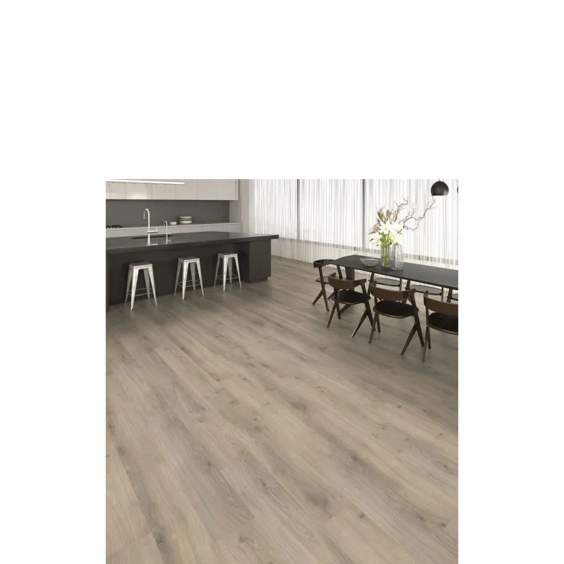 Sol Stratifié Aqua Planche Large à l'Ancienne Chêne Emilia Gris Velours - Lot de 27,72m² - Collection Bologne - Over Parquet Sol Stratifié Aqua Planche Large à l'Ancienne Chêne Emilia Gris Velours - Lot de 27,72m² - Collection Bologne - Over Parquet