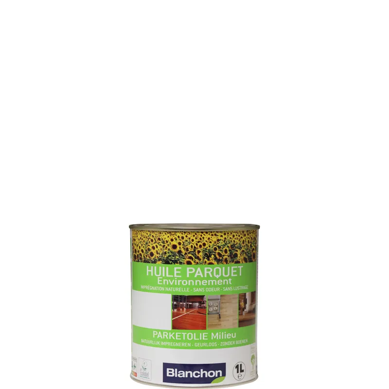 huile environnement blanchon 1l aspect bois brut capacité d étalement 15m²/l (huile pour bois clair, blanchit) - Accueil - Over Parquet
