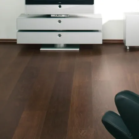 Iroko Contrecollé Verni Aspect Wengé - Accueil - Over Parquet