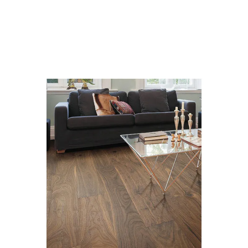 Noyer Contrecollé Verni Rustique  Go 2 145mm x 14.2mm x 510-1820mm - Accueil - Over Parquet