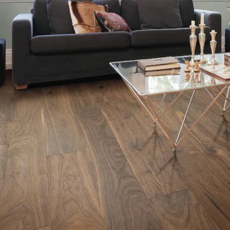 Noyer Contrecollé Verni Rustique  Go 2 145mm x 14.2mm x 510-1820mm - Accueil - Over Parquet
