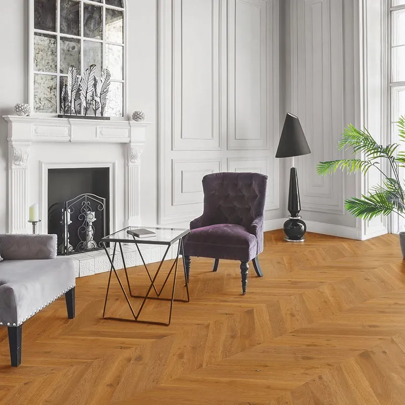 Point de Hongrie Chêne Massif Rustique Huilé Brossé Naturel - Accueil - Over Parquet Point de Hongrie Chêne Massif Rustique Huilé Brossé Naturel - Accueil - Over Parquet