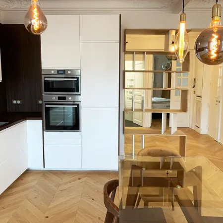 Point de Hongrie Chêne Massif Campagne Verni Mat - Accueil - Over Parquet