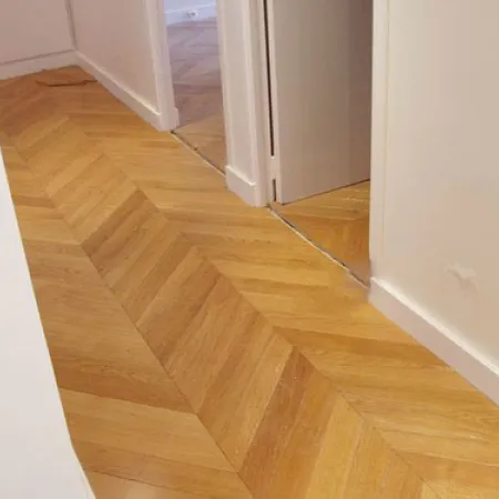 Point de Hongrie Contrecollé Verni Brossé PR bis Windsor - Point de Hongrie - Over Parquet