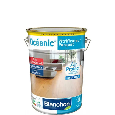 vitrificateur oceanique blanchon 5 litres incolore satinee capacite: 10m²/l - Accueil - Over Parquet