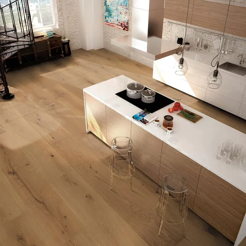 Chêne Massif Verni Brossé Rustique Hercule - Accueil - Over Parquet Chêne Massif Verni Brossé Rustique Hercule - Accueil - Over Parquet