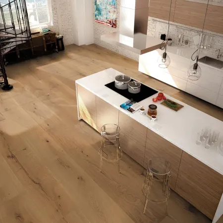 Chêne Massif Verni Brossé Rustique Hercule - Accueil - Over Parquet