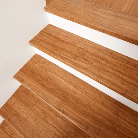 Bambou Massif Verni Vertical Caramel - Accueil - Over Parquet