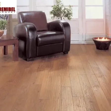 Chêne Contrecollé Martelé Verni Teinte Armagnac - Lot de 1,88m² - Parquet - Over Parquet