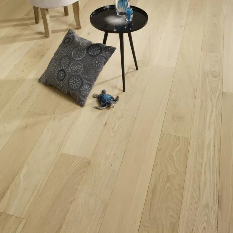 Chêne Massif Verni Incolore Aspect Bois Brut Lisse - Accueil - Over Parquet Chêne Massif Verni Incolore Aspect Bois Brut Lisse - Accueil - Over Parquet