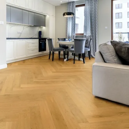 Bâton Rompu Chêne Contrecolle Verni Brosse PR bis Naturel Brighton 125x15x600mm 4mm de couche d'usure - Accueil - Over Parquet