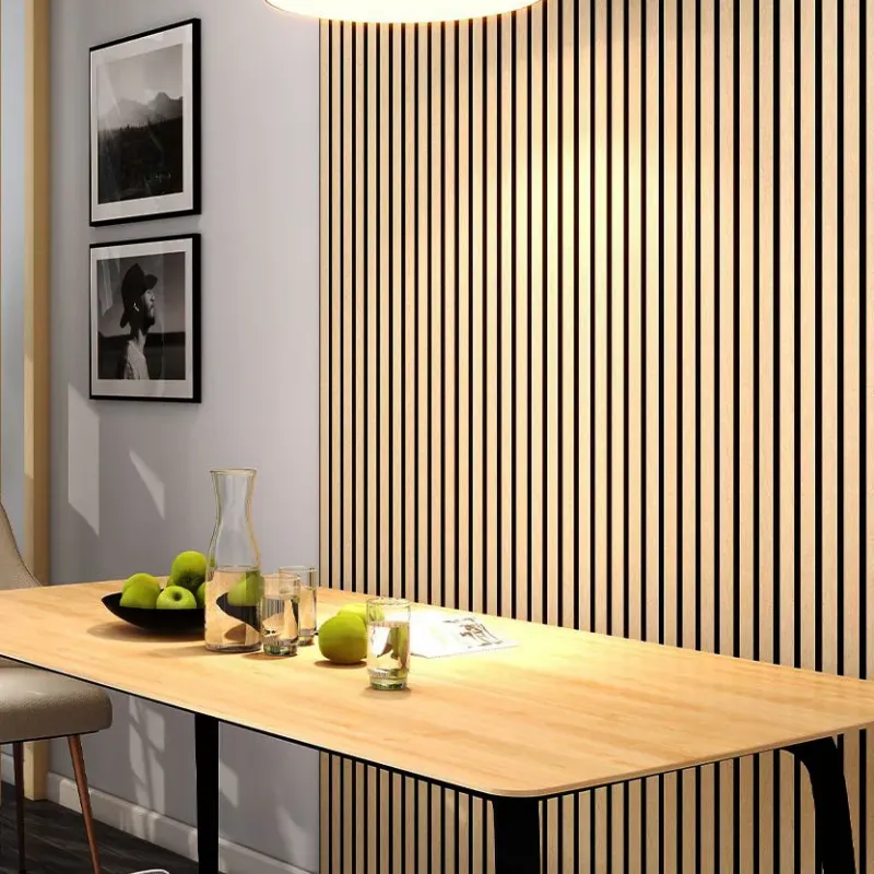 Panneau Acoustique Décoratif Mural "De l'Aube" – Finition Chêne Golden sur Fond Noir - Panneaux Muraux - Over Parquet Panneau Acoustique Décoratif Mural "De l'Aube" – Finition Chêne Golden sur Fond Noir - Panneaux Muraux - Over Parquet