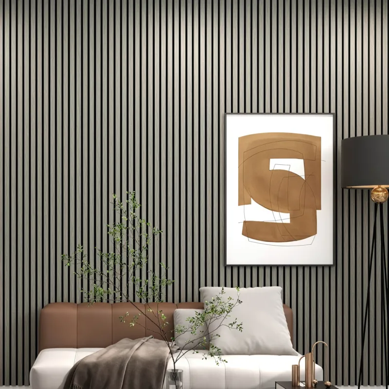 Panneau Acoustique Décoratif Mural "Des Songes" – Finition Chêne Noir sur Fond Noir - Panneaux Muraux - Over Parquet Panneau Acoustique Décoratif Mural "Des Songes" – Finition Chêne Noir sur Fond Noir - Panneaux Muraux - Over Parquet
