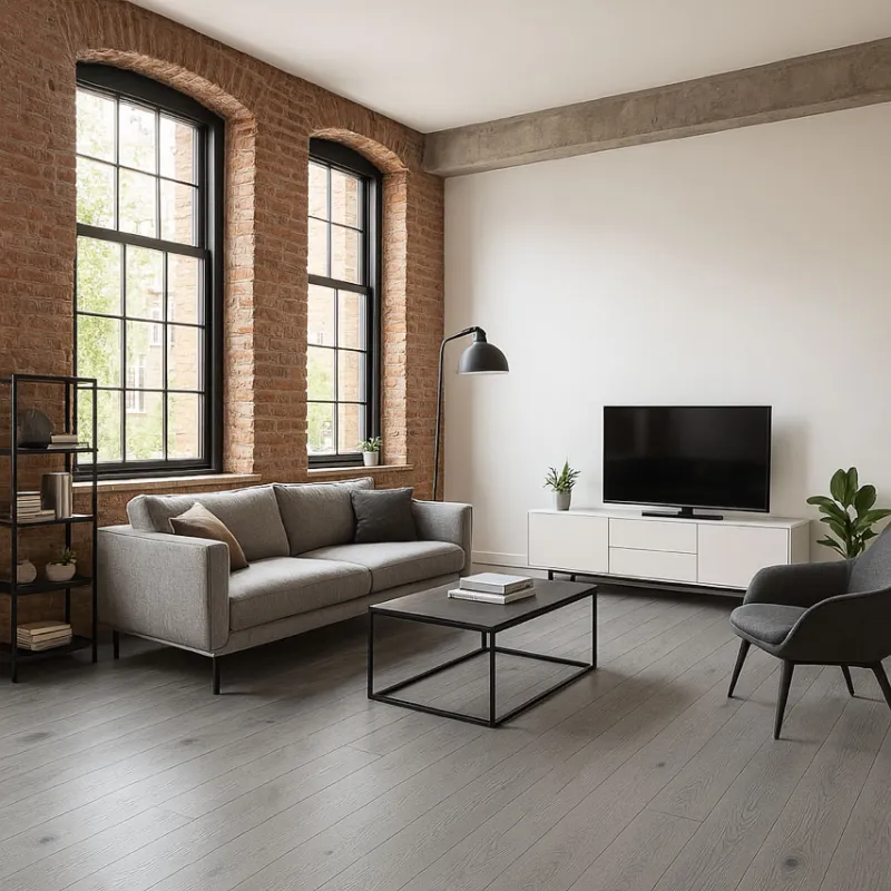Chêne Contrecollé Rustique Verni Brossé Streey Grey - 190mm x 18mm x 400 à 1900mm - Parquet Flottant Chêne Verni - Over Parquet Chêne Contrecollé Rustique Verni Brossé Streey Grey - 190mm x 18mm x 400 à 1900mm - Parquet Flottant Chêne Verni - Over Parquet