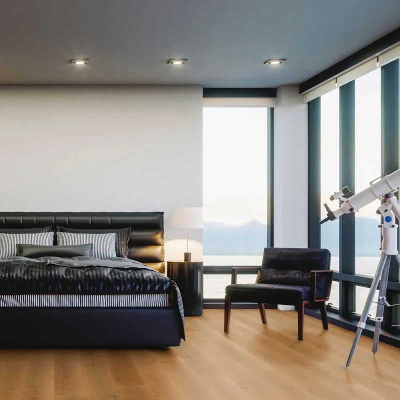 Chêne Contrecollé Rustique Verni Brossé Naturel Soho - 190mm x 15mm - Parquet Flottant Chêne Verni - Over Parquet
