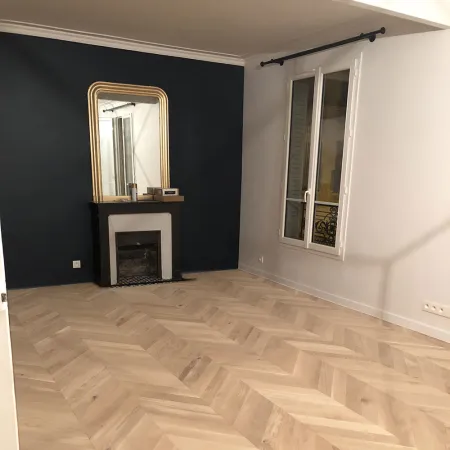 Point de Hongrie Contrecollé Verni Brossé Rustique Invisible - 92mm x 15mm x 520mm - Point de Hongrie - Over Parquet