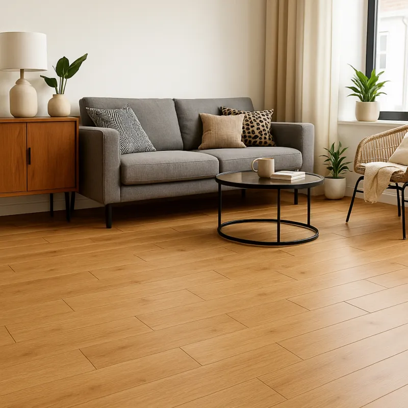 Bambou Massif Verni Horizontal Mat Café Clair - 96mm x 15mm x 960mm - Parquet Bambou Massif - Over Parquet
